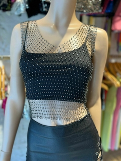 musculosa red con piedras fantastic (Sin Top)