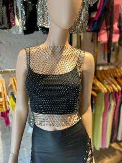 Remera red con piedras Ibiza (Sin Top) - comprar online