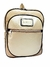 MOCHILA MATERNAL "FLORIDA" DORADA CON MATELASSE BEIGE