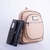 MOCHILA MATERNAL "FLORIDA" CAMEL CON MATELASSE BEIGE