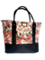 Bolso Maternal "Juana" Flores de Lona Reforzada - comprar online