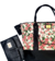 Bolso Maternal "Juana" Flores de Lona Reforzada