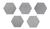 Hexágonos Piú 20,5 x 23,5 cm en internet