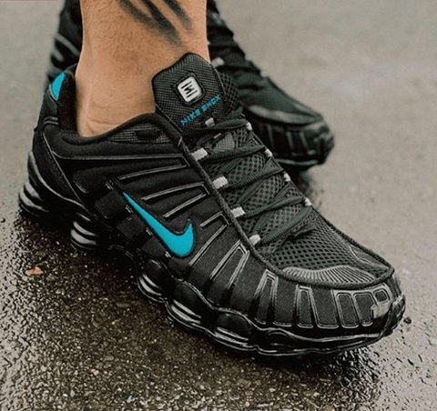 nike shox tl women's black