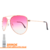Óculos de Sol Aviador Classic, Rosa Degradê + Brinde, Veloz, BL00156-TLL308