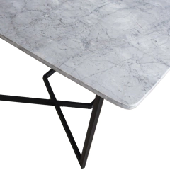 Mesa Mármol blanco Carrara para 6 personas - Ganza Muebles