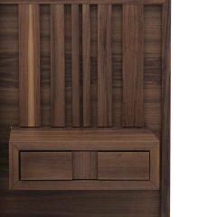 Recamara Henrry ks nogal - Ganza Muebles