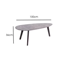 Mesa de Centro Creta Cemento - Ganza Muebles