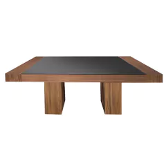 Mesa Froissy Chapa de nogal natural