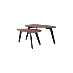 Juego de mesas Nido Pera madera/negro - comprar en línea