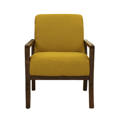 Sillon ocasional Porto berna mustard nogal
