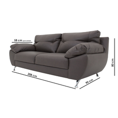 Sala Mark Tanzania Taupe - Ganza Muebles