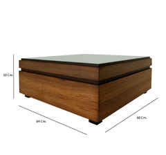 Mesa de Centro Siracusa Nogal - Ganza Muebles