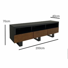 Porta tv Ohana Olmo/grafito - tienda en línea