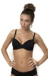 Corpiño push up taza soft negro