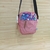 Mini Shoulder Bag - Veludo Rose + Flores - comprar online