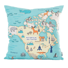 Almofada Mapa América Norte