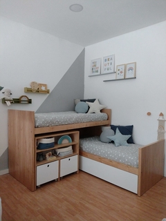 Cama doble en Ele - (Puente/nido) en internet