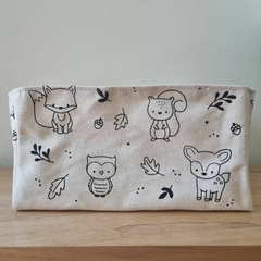contenedor cesto canasto estampados en lona - Pascualita Deco