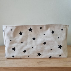 contenedor cesto canasto estampados en lona - Pascualita Deco