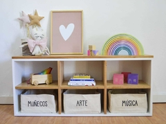 Cómoda Juguetero Montessori Nórdico Charo