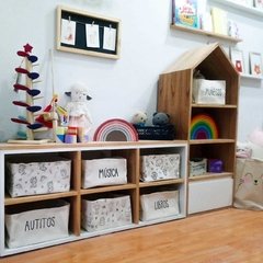 contenedor cesto canasto estampados en lona