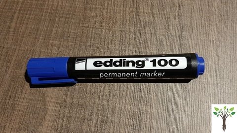 Marcador Edding 100 permanente azul