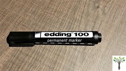 Marcador Edding 100 permanente negro