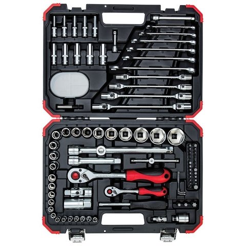 Jogo de Soquetes Sextavados 1/4" e 1/2" (92 pçs) - GEDORE RED