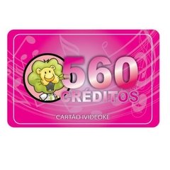 Cartão pré-pago 560 créditos p/ iVideokê