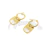 Argollas de Acero Dorado LMA243