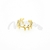 Anillo de Acero Dorado LMR488