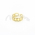 Anillo de Acero Dorado LMR495