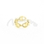 Anillo de Acero Dorado LMR496