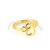 Anillo de Acero Dorado Midi NA848