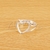 Anillo de Acero Blanco Midi NA939