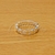 Anillo de Acero Blanco Midi NA928