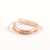 Aro Cuff de Acero Dorado Rose NAN1078