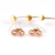 Aros de Acero Dorado Rose NAN985