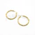 Argollas de Acero Dorado NAR1117