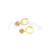 Argollas de Acero Dorado NAR1159