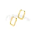 Argollas de Acero Dorado NAR1199