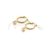 Argollas de Acero Dorado NAR1258