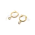 Argollas de Acero Dorado NAR1263