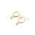 Argollas de Acero Dorado NAR1267