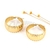 Argollas de Acero Dorado NAR585