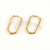 Argollas de Acero Dorado NAR903