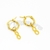 Argollas de Acero Dorado NAR991