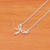 Cadena de Acero Blanco con dije NC1033
