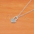 Cadena de Acero Blanco con dije NC1042